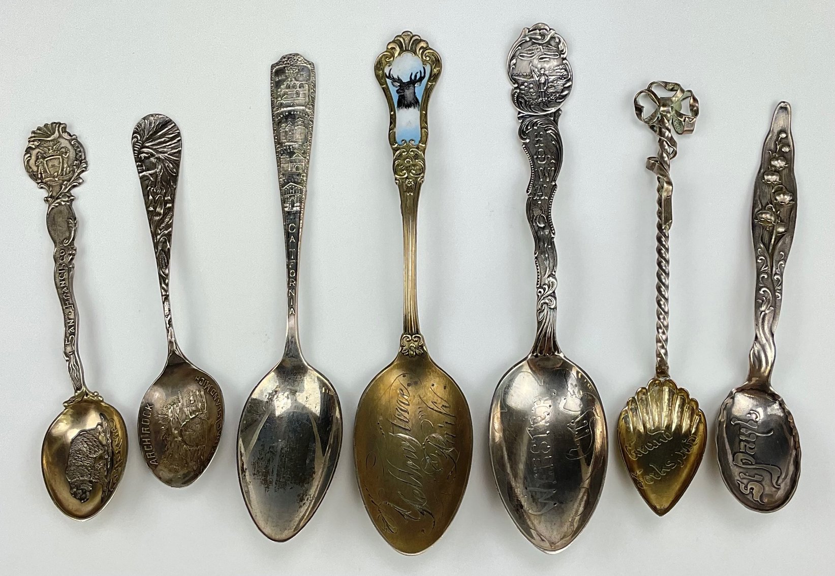 Image for American Sterling Silver Souvenir Spoons