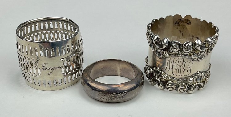 Image for Sterling Silver Napkin Rings