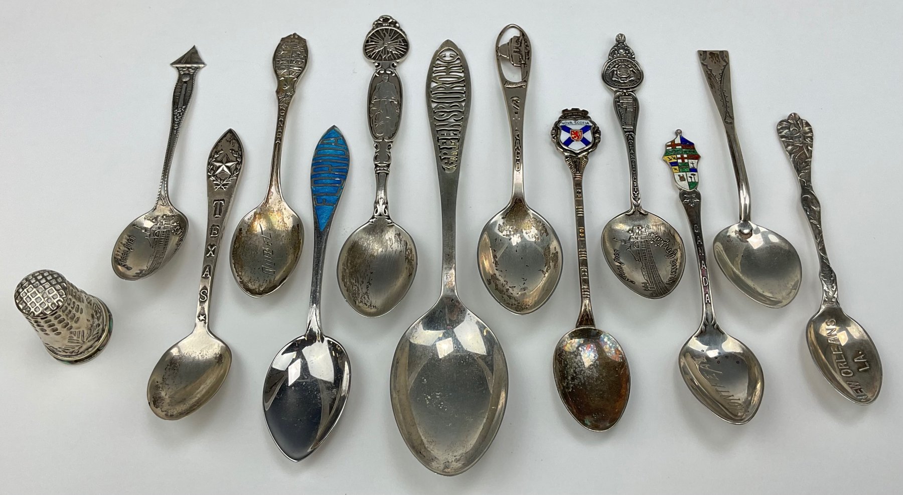 Image for American and Canadian Sterling Silver Souvenir Spoons
