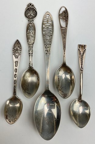 Image for American and Canadian Sterling Silver Souvenir Spoons