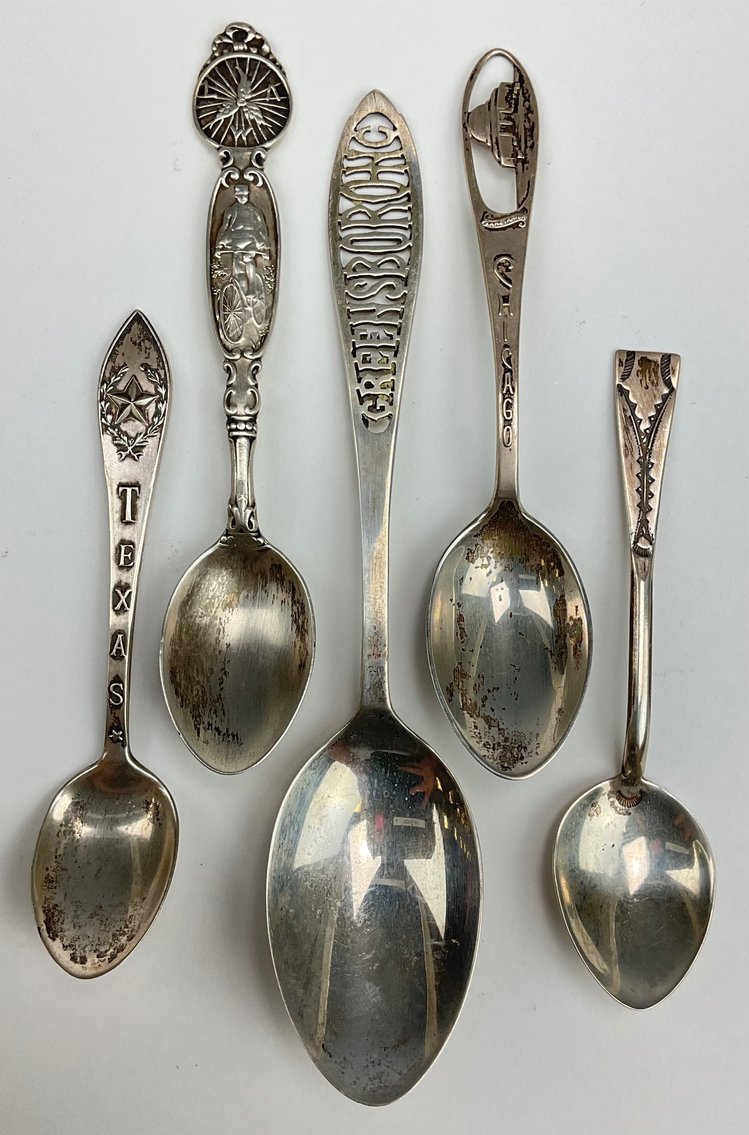 Image for American and Canadian Sterling Silver Souvenir Spoons