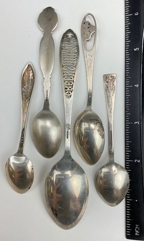 Image for American and Canadian Sterling Silver Souvenir Spoons