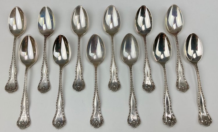 Image for Hamilton and Diesinger Sterling Silver Teaspoons