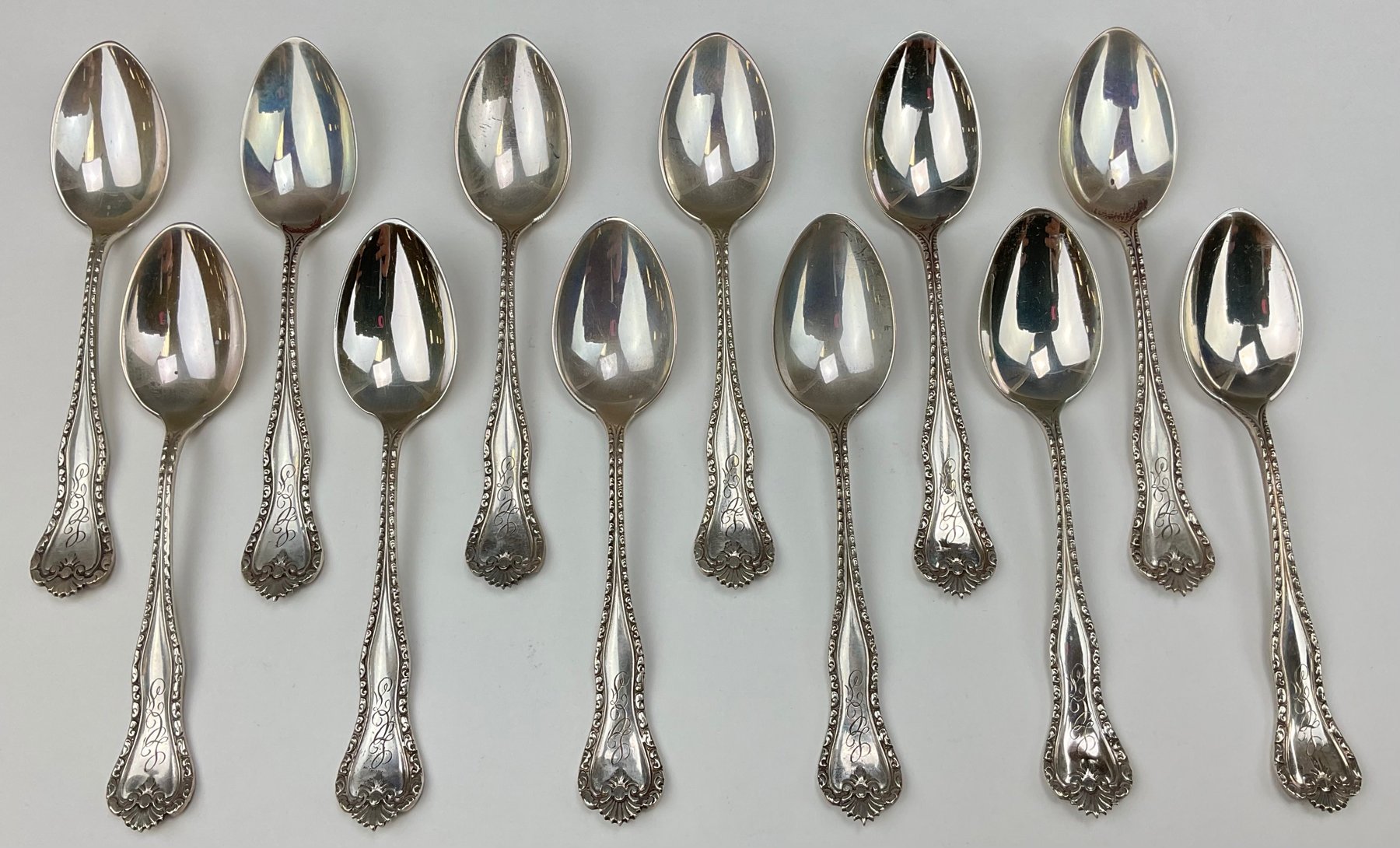 Image for Hamilton and Diesinger Sterling Silver Teaspoons