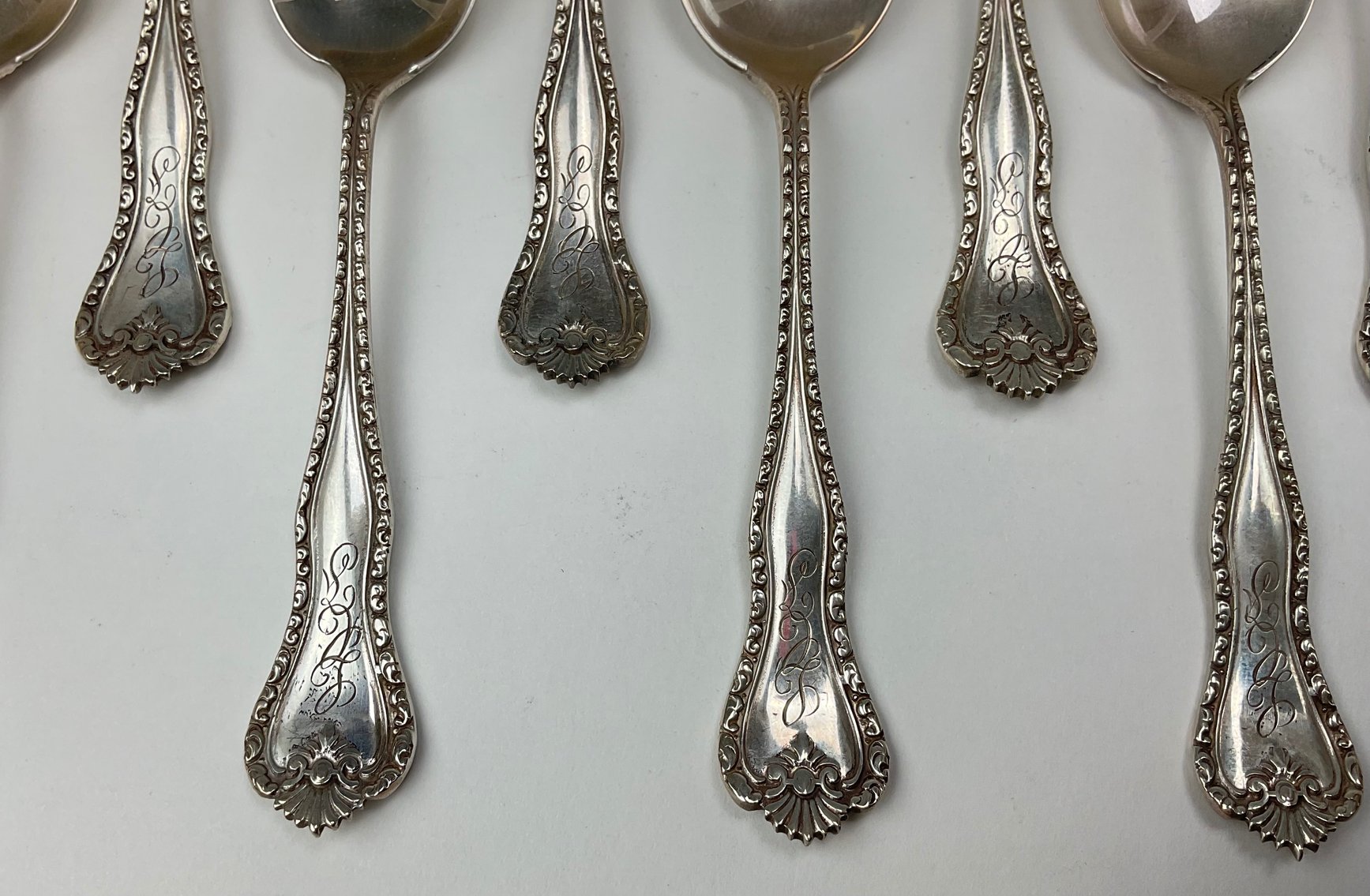Image for Hamilton and Diesinger Sterling Silver Teaspoons