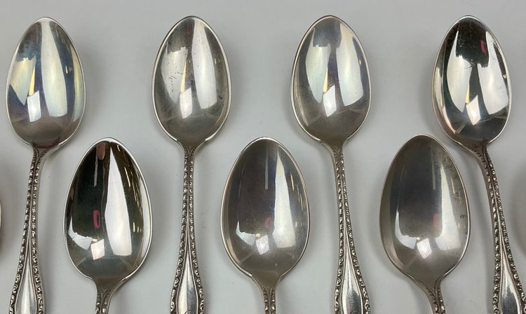 Image for Hamilton and Diesinger Sterling Silver Teaspoons