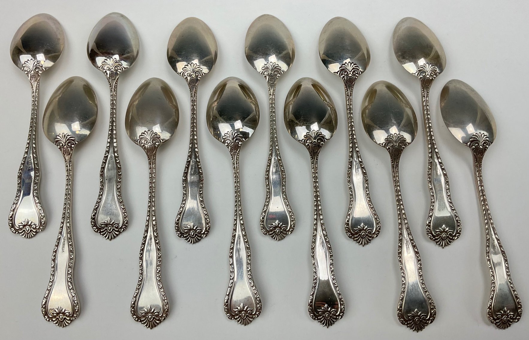 Image for Hamilton and Diesinger Sterling Silver Teaspoons