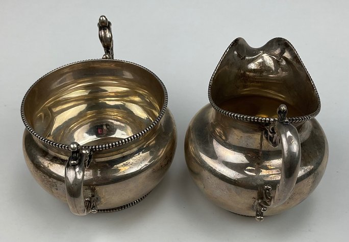 Image for Frank W. Smith Sterling Silver Creamer and Sugar