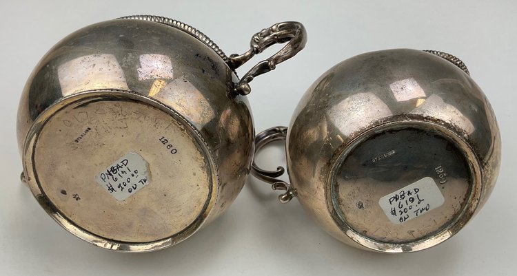 Image for Frank W. Smith Sterling Silver Creamer and Sugar