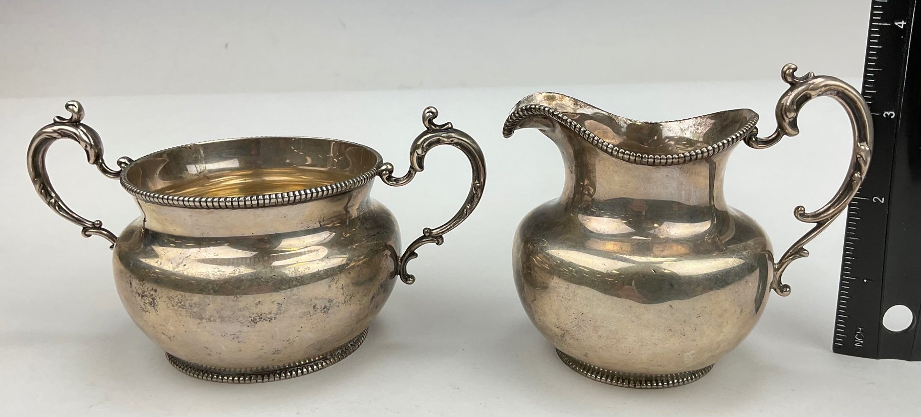 Image for Frank W. Smith Sterling Silver Creamer and Sugar