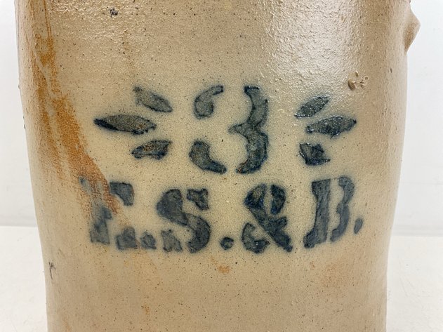 Image for Elverson, Sherwood & Barker Stoneware Crock