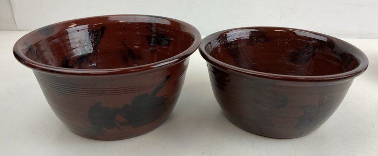Image for Redware Mixing Bowls