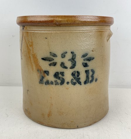 Image for Elverson, Sherwood & Barker Stoneware Crock