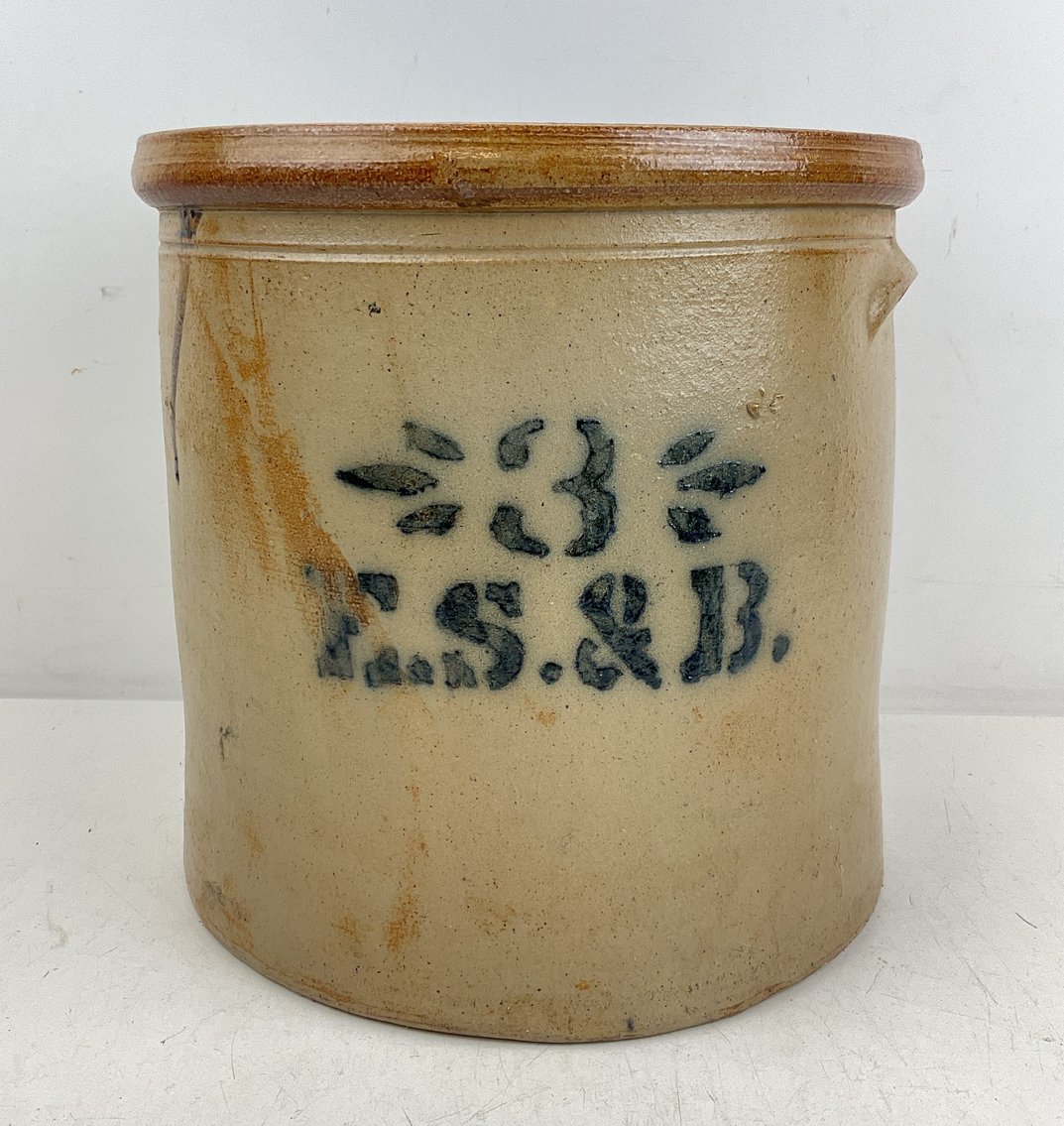 Image for Elverson, Sherwood & Barker Stoneware Crock
