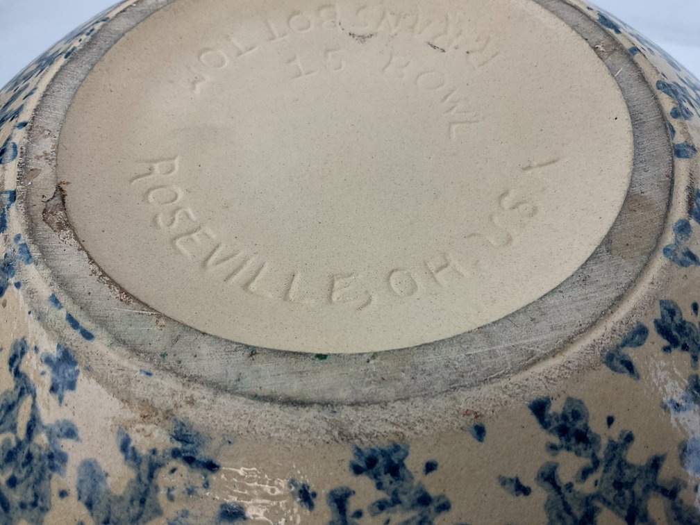 Image for Roseville Spongeware Bowl
