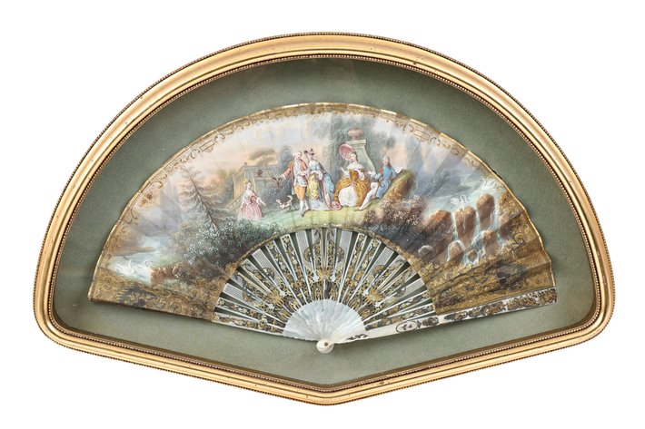 Image for French Hand Painted Fan