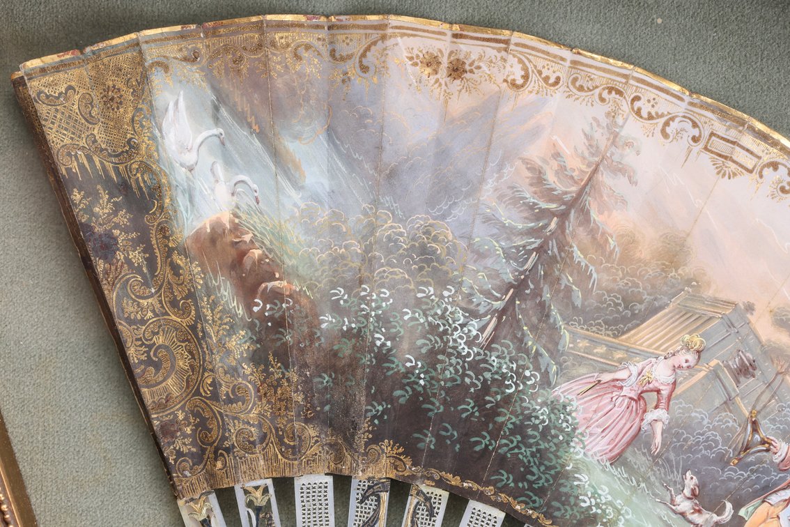 Image for French Hand Painted Fan
