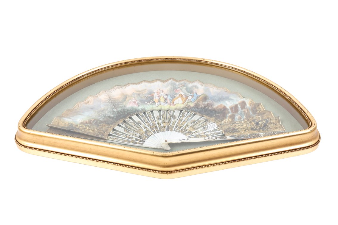 Image for French Hand Painted Fan