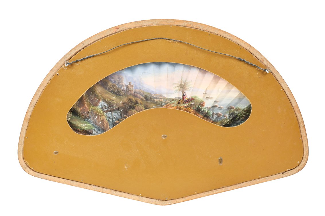 Image for French Hand Painted Fan