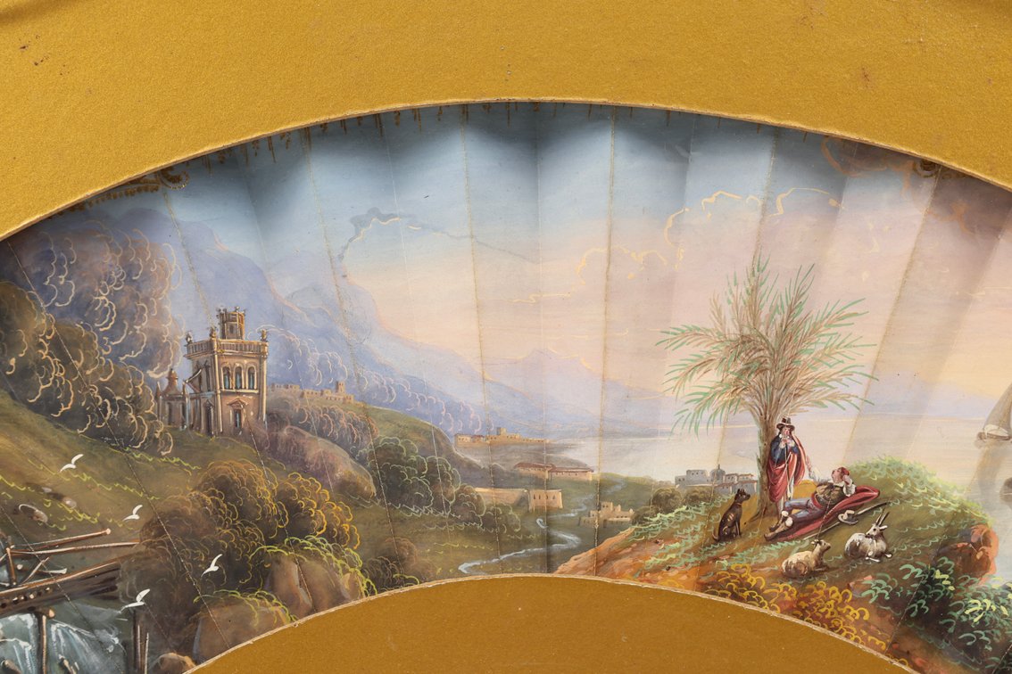 Image for French Hand Painted Fan