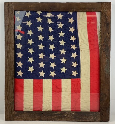 Image for Framed 48-Star American Flag