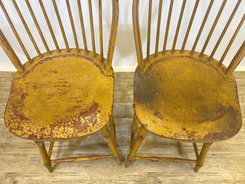 Image for Windsor-Style Bow-Back Bar Stools