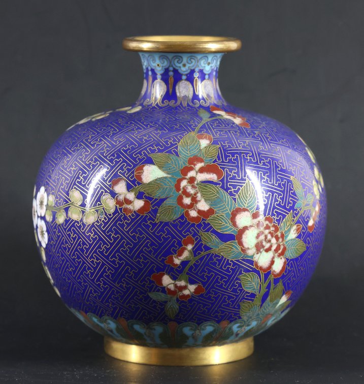 Image for Lao Tian Li Chinese Cloisonne Vase