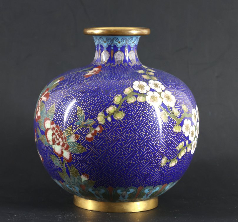Image for Lao Tian Li Chinese Cloisonne Vase