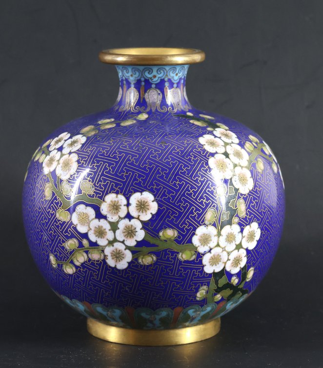 Image for Lao Tian Li Chinese Cloisonne Vase