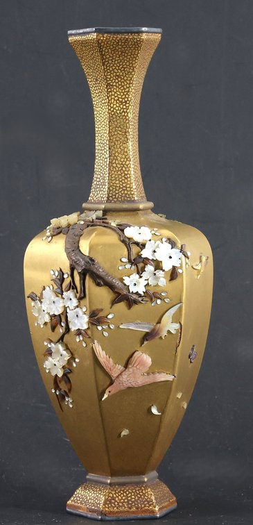 Image for Ryumin Japanese Shibayama Lacquer Vase