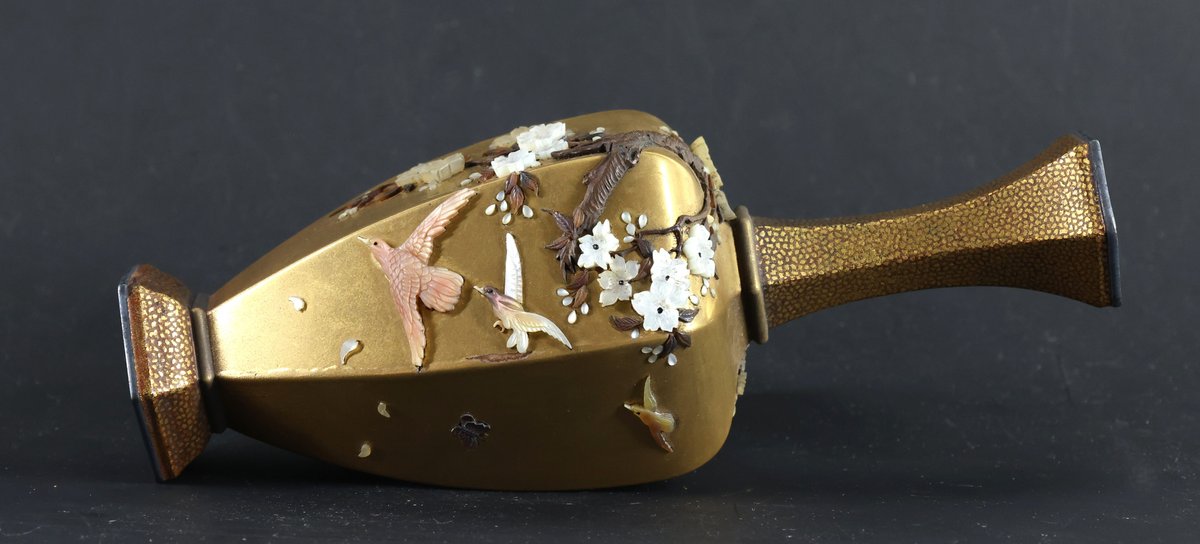 Image for Ryumin Japanese Shibayama Lacquer Vase