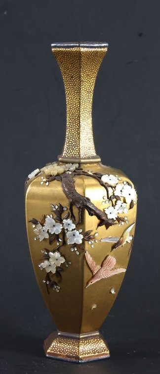 Image for Ryumin Japanese Shibayama Lacquer Vase