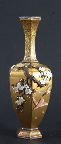 Image for Ryumin Japanese Shibayama Lacquer Vase