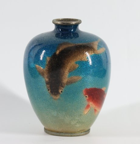 Image for Ogasawara Shuzo Japanese Ginbari Cloisonne Vase