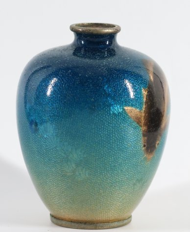 Image for Ogasawara Shuzo Japanese Ginbari Cloisonne Vase