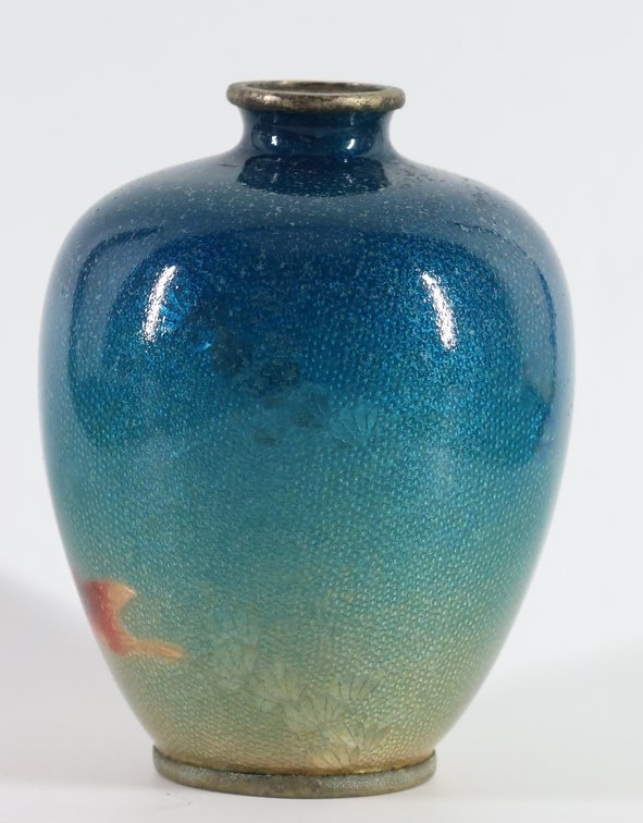 Image for Ogasawara Shuzo Japanese Ginbari Cloisonne Vase