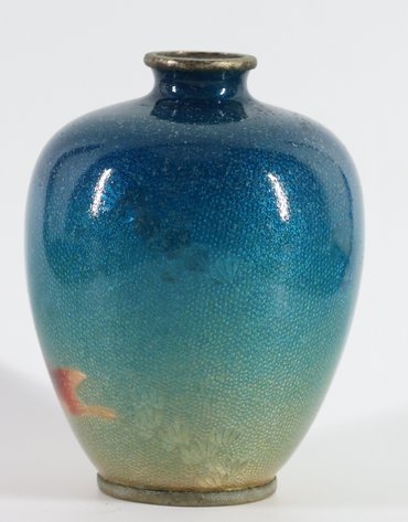 Image for Ogasawara Shuzo Japanese Ginbari Cloisonne Vase