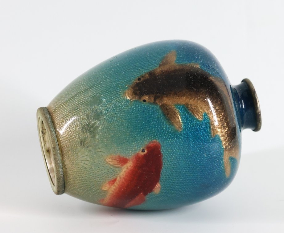 Image for Ogasawara Shuzo Japanese Ginbari Cloisonne Vase