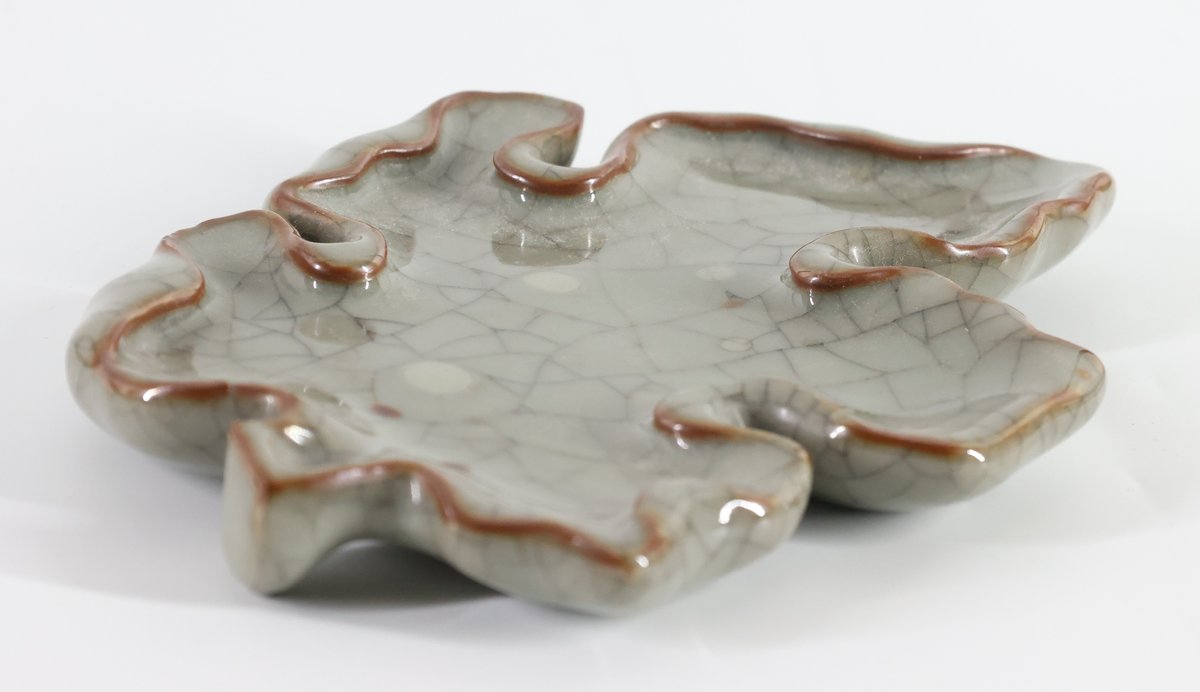 Image for Chinese Porcelain Month Cup and Crackle Glaze Brush Washer