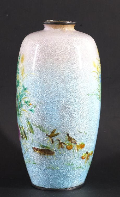 Image for Tomiki Shobei Japanese Ginbari Tsuiki-Jippo Vase