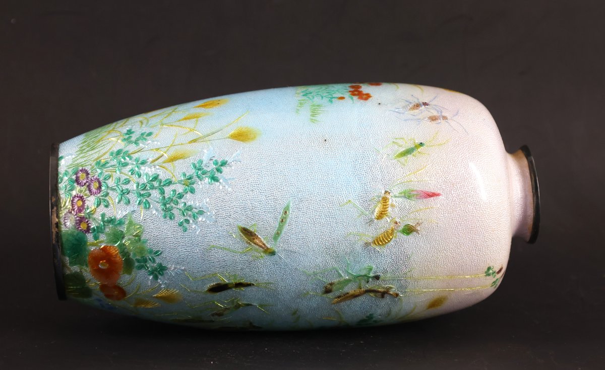 Image for Tomiki Shobei Japanese Ginbari Tsuiki-Jippo Vase