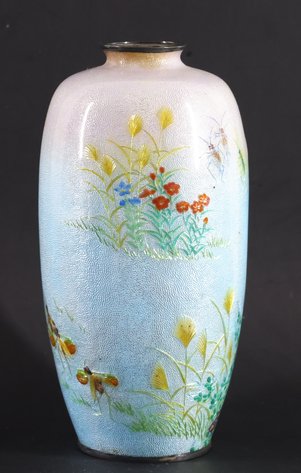 Image for Tomiki Shobei Japanese Ginbari Tsuiki-Jippo Vase