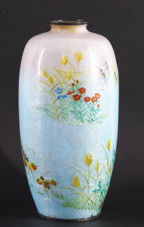 Image for Tomiki Shobei Japanese Ginbari Tsuiki-Jippo Vase