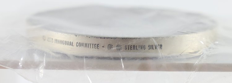 Image for Franklin Mint Sterling Silver Nixon Inaugural Medal
