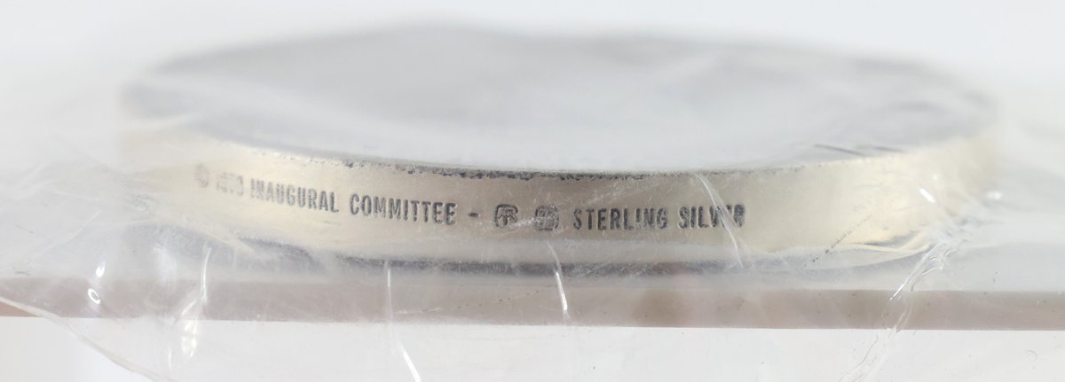 Image for Franklin Mint Sterling Silver Nixon Inaugural Medal