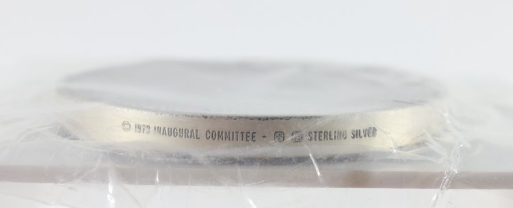 Image for Franklin Mint Sterling Silver Nixon Inaugural Medal