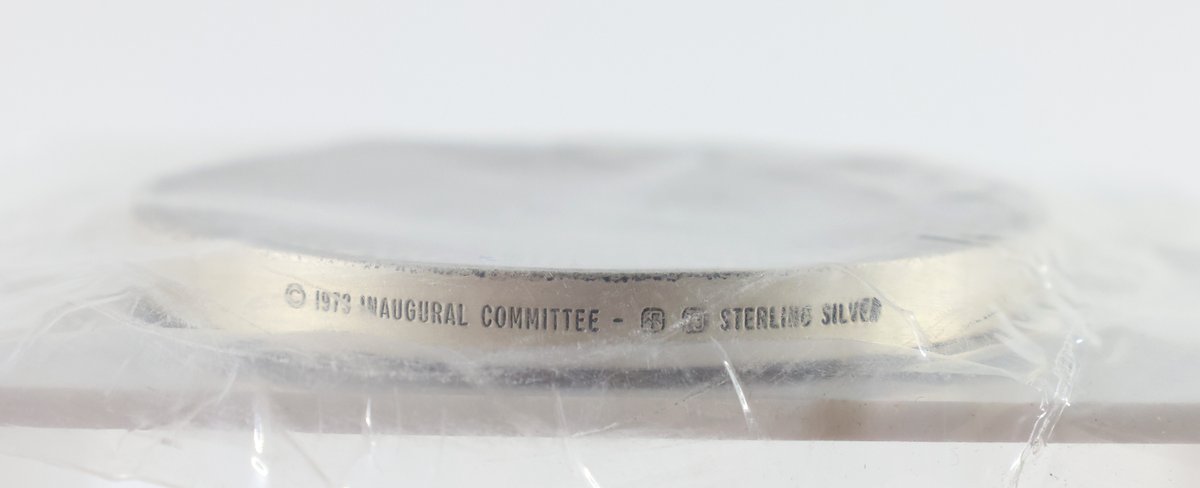 Image for Franklin Mint Sterling Silver Nixon Inaugural Medal