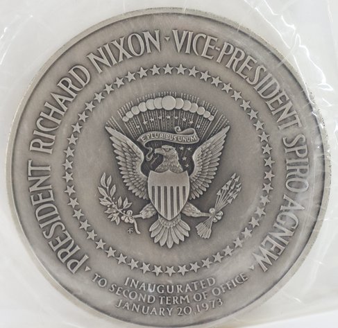 Image for Franklin Mint Sterling Silver Nixon Inaugural Medal