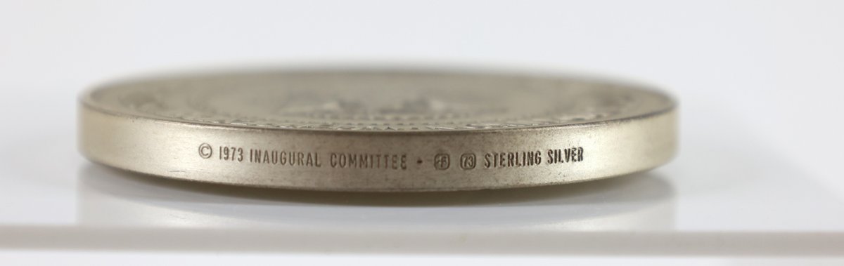 Image for Franklin Mint Sterling Silver Nixon Inaugural Medal