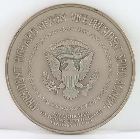 Image for Franklin Mint Sterling Silver Nixon Inaugural Medal